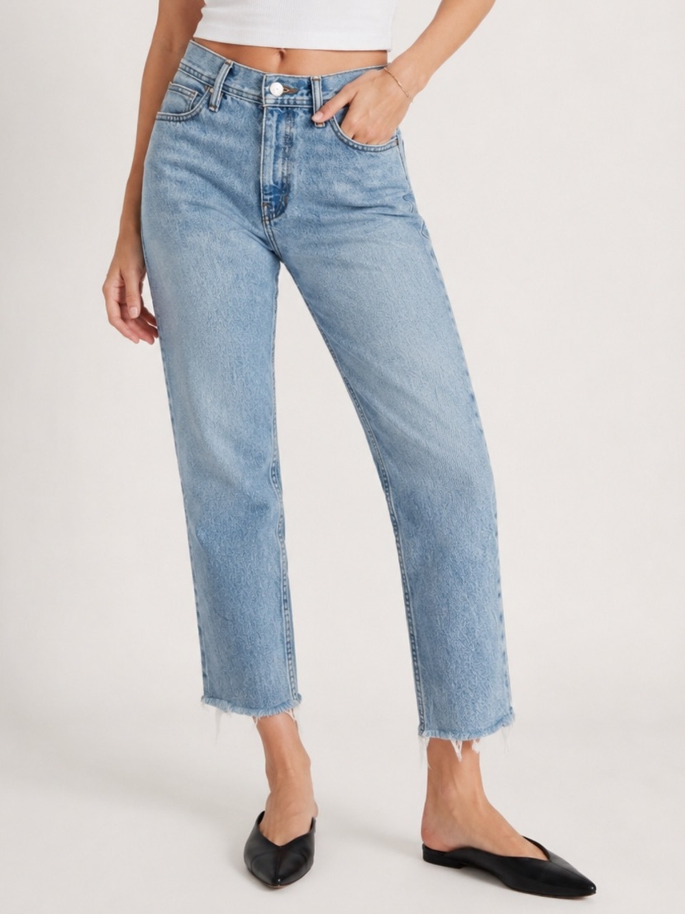 BDG Urban Outfitters Dad Fit Jeans 30x30 Light Wash Raw Hem Straight Leg